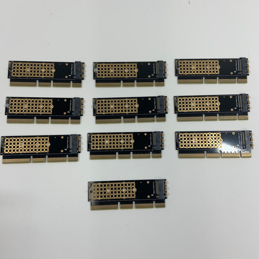 Lot of 10 x Occulink M.2 SSD NVMe to PCI-E 4.0  Adapter Mkey Full Speed 2280 M.2 MKEY