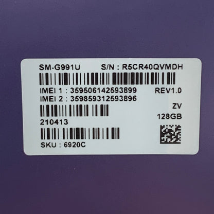 Unlocked Samsung Galaxy S21 5G 8GB RAM 128GB SM-G991U Phantom Violet