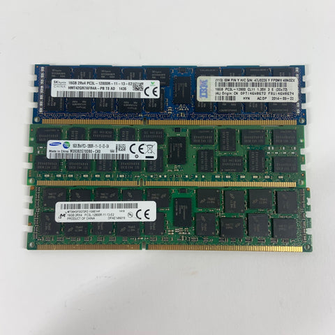 Lot of 21 HMT42GR7BFR4A-PB 16GB (2Rx4) RAM DDR3 1600MHz