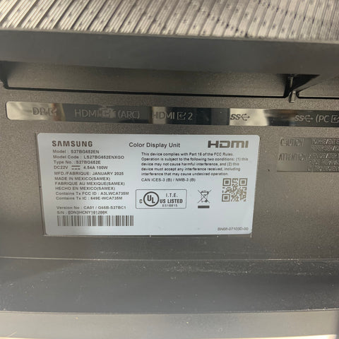 Samsung 27" S27BG652EN LED VA Curved Gaming Monitor