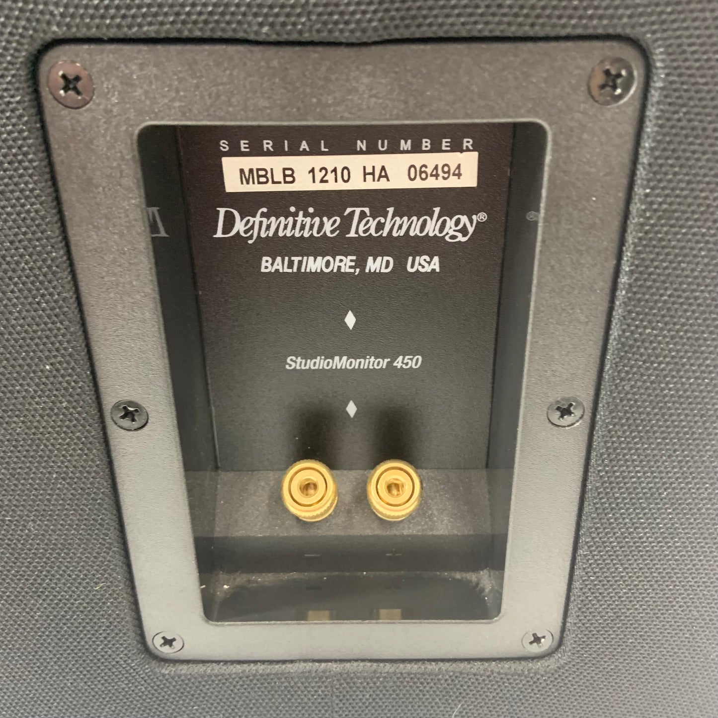 Definitive Technology StudioMonitor 450 Bookshelf Speakers Black High-Gloss PAIR