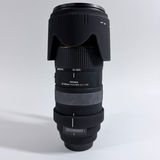 Sigma 50-500mm 1:4-6.3 50-500mm 1:4-6.3 DG HSM For Canon EF Mount Auto & Manual 