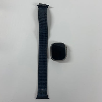 Unlocked Apple Watch Ultra 2 49MM Natural Titanium Blue Sport Loop MX4D3LW/A