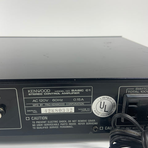 Kenwood Basic C1 None 2 Channel Preamplifier AMPG1US1BLK