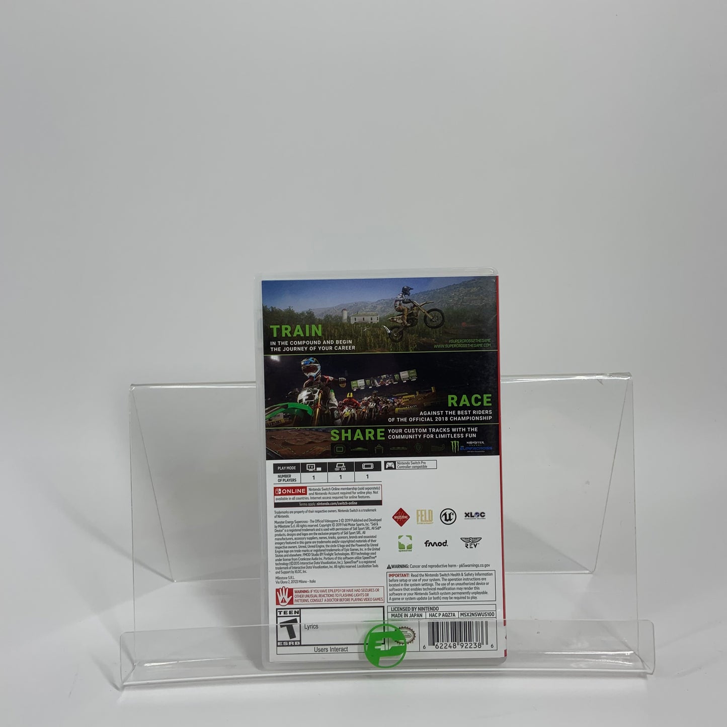 Monster Energy Supercross 2 (Nintendo Switch, 2019)