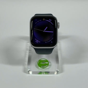 Unlocked Apple Watch SE 2nd Gen 40MM Silver Aluminum Blue Sport Band MRGH3LL/A
