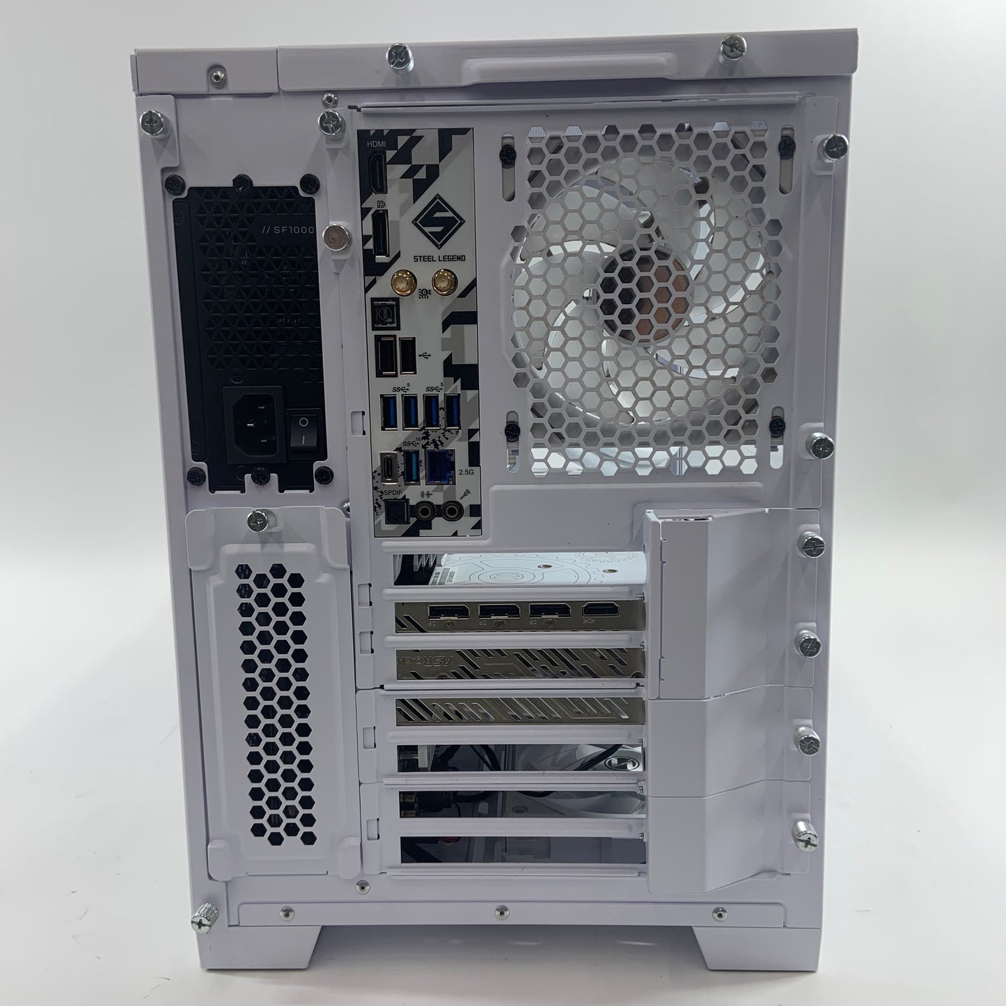 White 4K/8K Gaming PC AMD 7800X3D RX 7900 XTX 24GB VRAM 2TB NVMe SSD 32GB DDR5