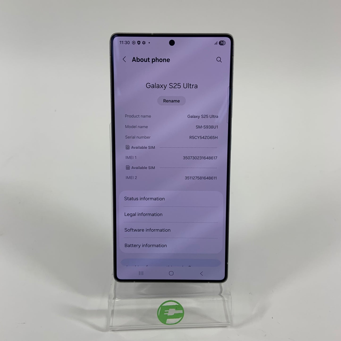 Unlocked Samsung Galaxy S25 Ultra 12GB RAM 256GB SM-S938U1 Gray