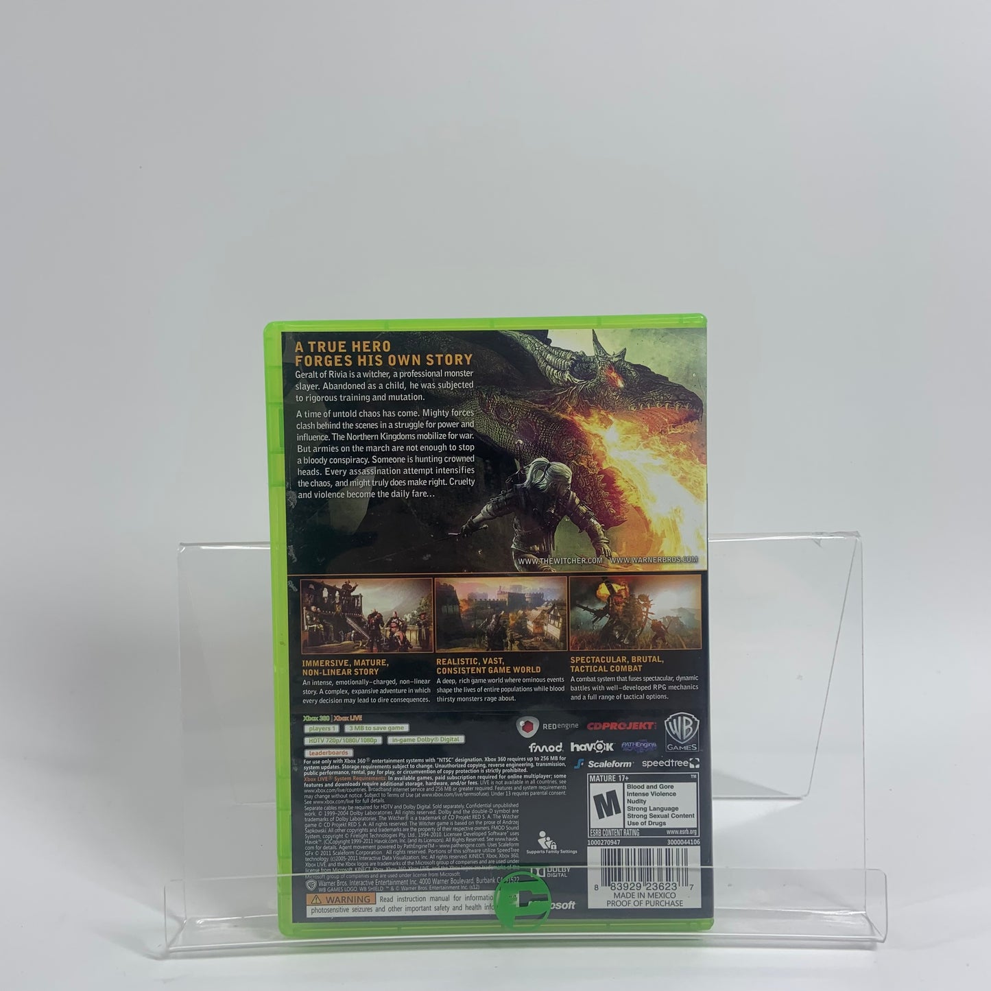 Witcher 2: Assassins of Kings: Enhanced Edition (Microsoft Xbox 360, 2012)