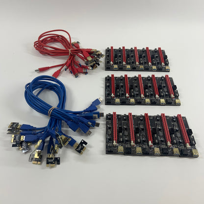15x GPU Risers PCE164P-N08 USB 3.0 PCI-E 1X to 16X VER009S
