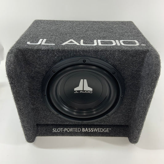 JL Audio Enclosed 10 in Subwoofer Slot ported bass wedge