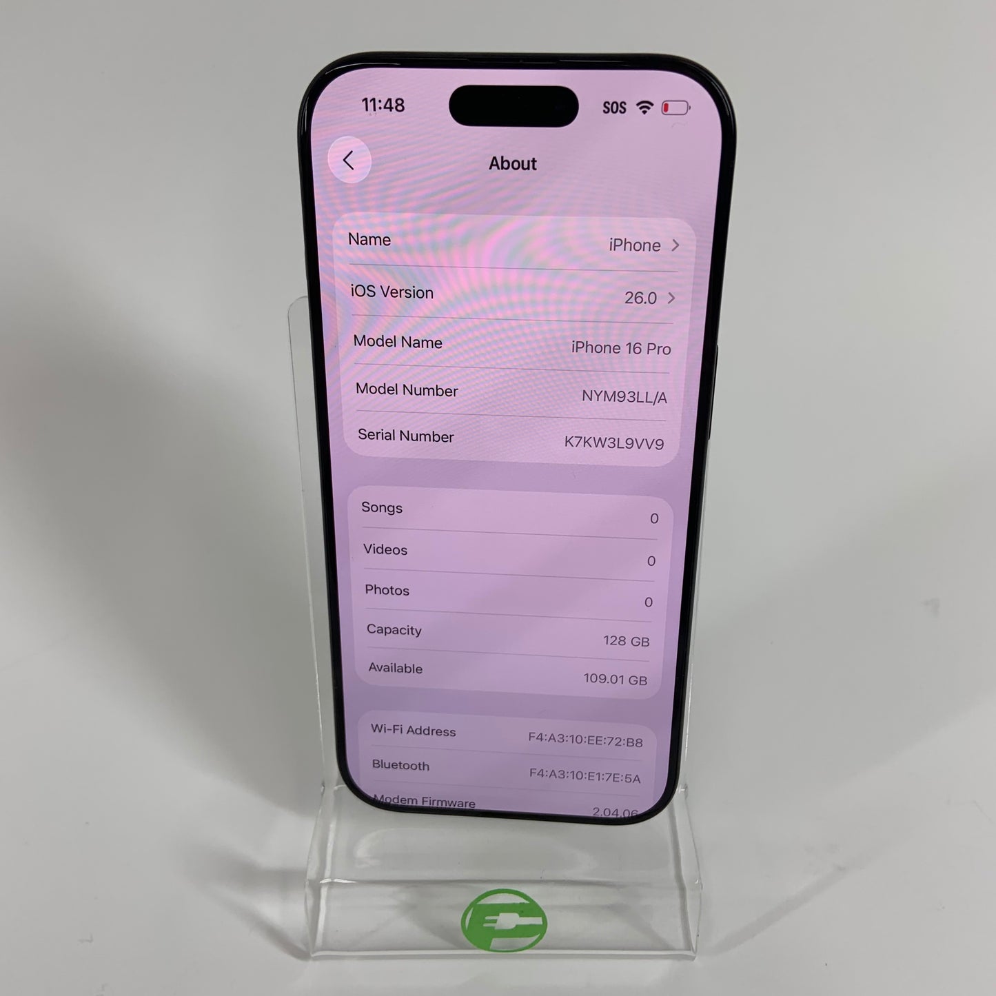 Unlocked Apple iPhone 16 Pro 128GB Black Titanium with WARRANTY