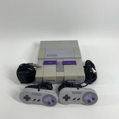 Super Nintendo Entertainment System SNES Video Game Console SNS-001 Gray