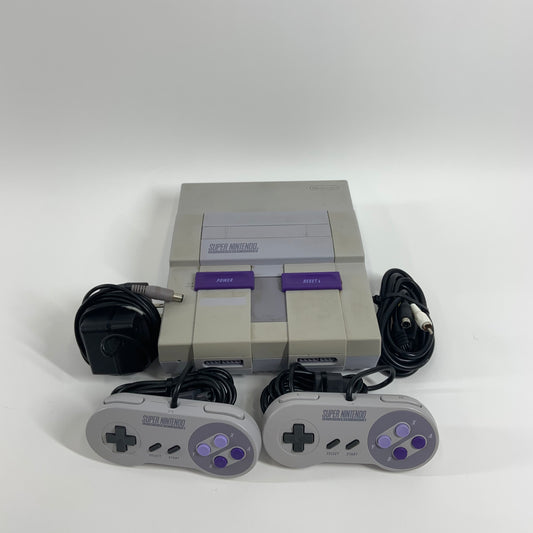 Super Nintendo Entertainment System SNES Video Game Console SNS-001 Gray