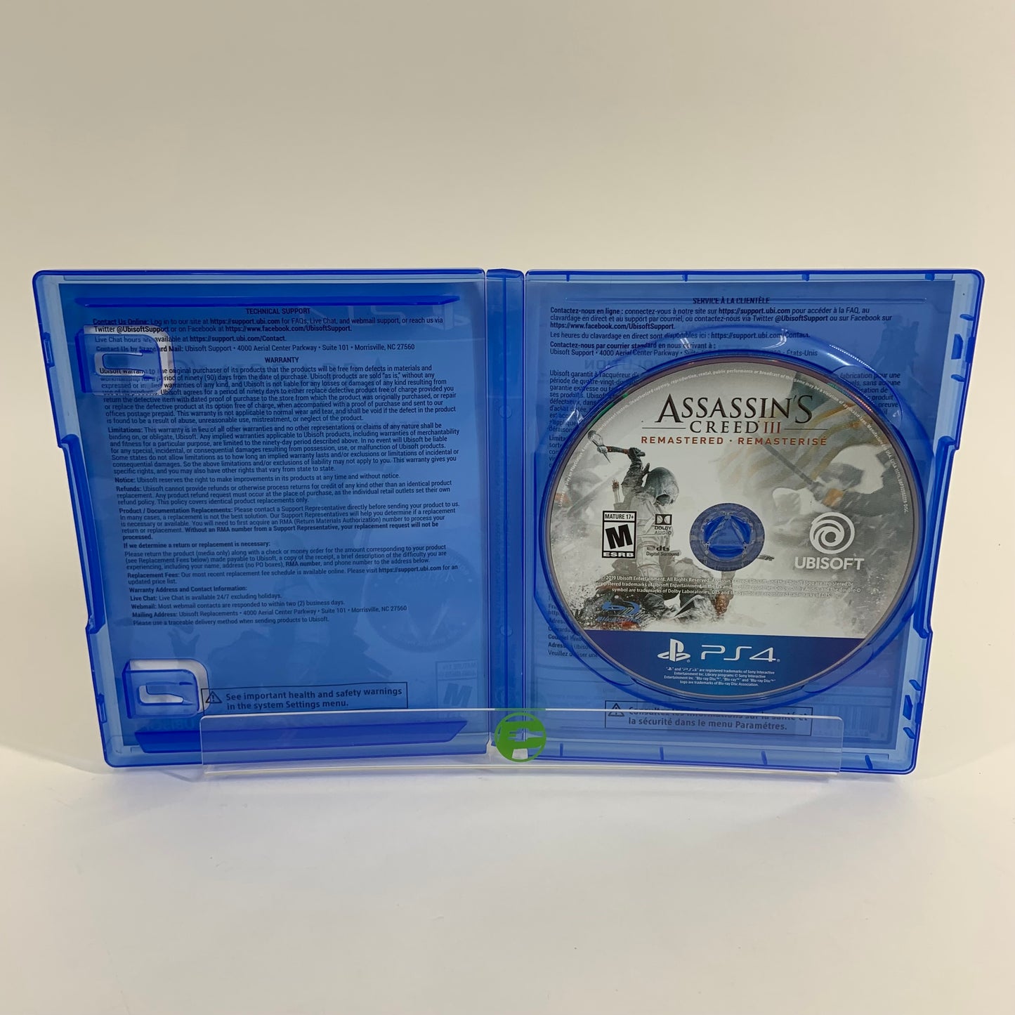 Assassin's Creed III Remastered (Sony PlayStation 4 PS4, 2019)