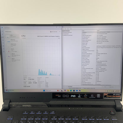 Asus ROG Strix G15 G513QY 15.6 Ryzen 9 5980HX 16GB RAM 512GB SSD Radeon RX 6800M