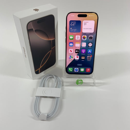 Unlocked Apple iPhone 16 Pro 128GB Desert Titanium MINT MYMC3LL/A