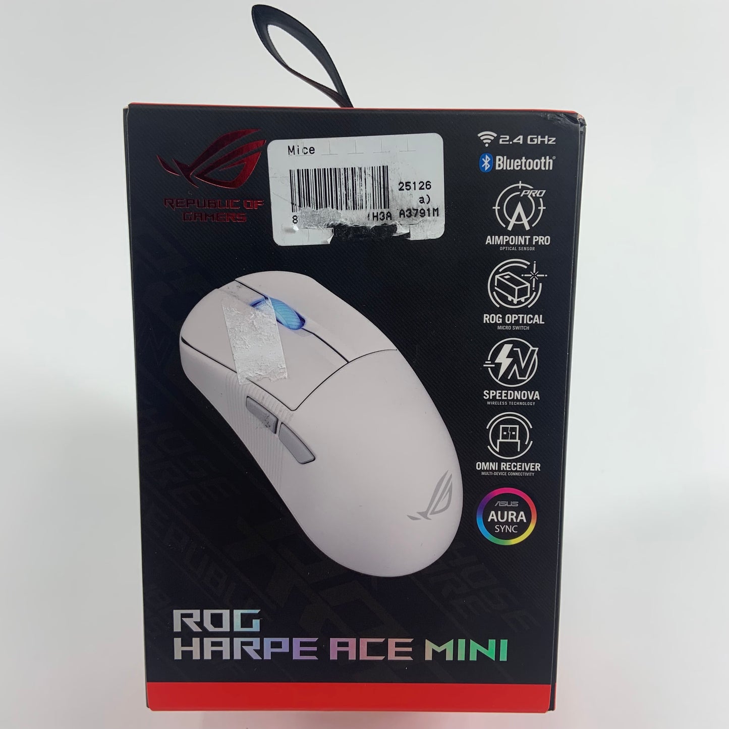 New Asus Harpe Ace Mini White Wireless Bluetooth Mouse P716