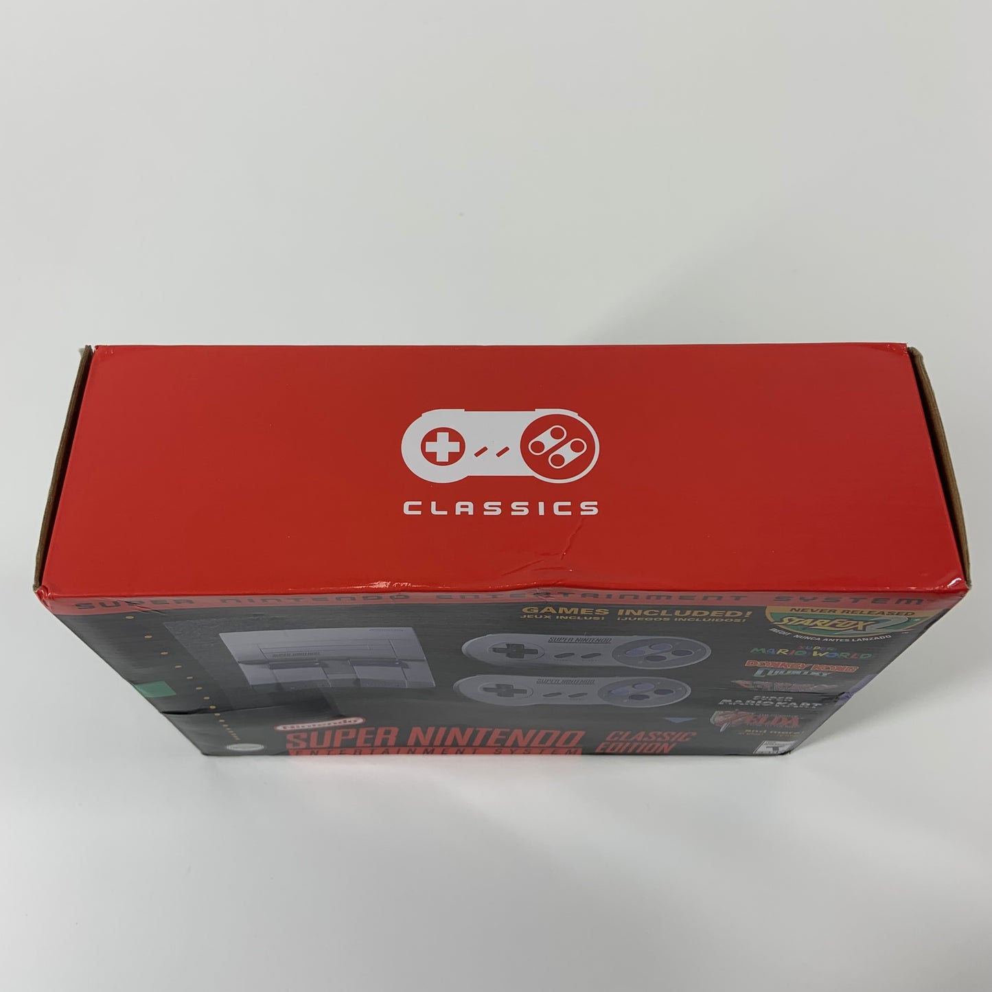 NEW OPEN BOX Super Nintendo SNES Classic Edition Video Game Console CLV-201 Gray