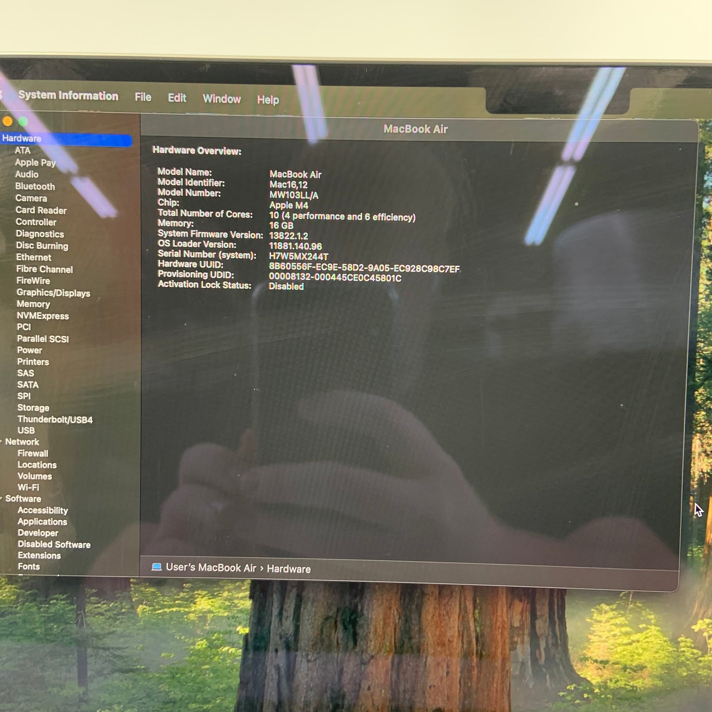 2025 Apple MacBook Air 15" M4 10 Core 4.5GHz 16GB RAM 512GB SSD MW103LL/A MINT 