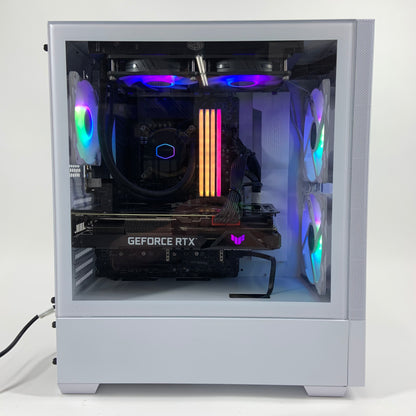 Liquid Cooled i9-12900K 64GB RAM 3TB Storage NVIDIA RTX 3080 White RGB Gaming PC