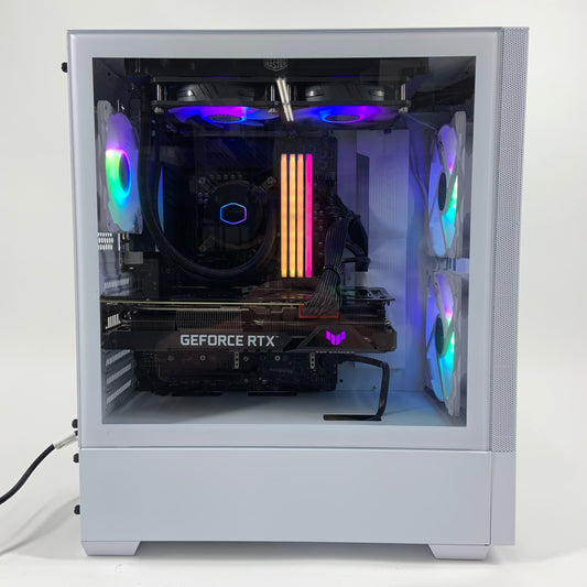 Liquid Cooled i9-12900K 64GB RAM 3TB Storage NVIDIA RTX 3080 White RGB Gaming PC