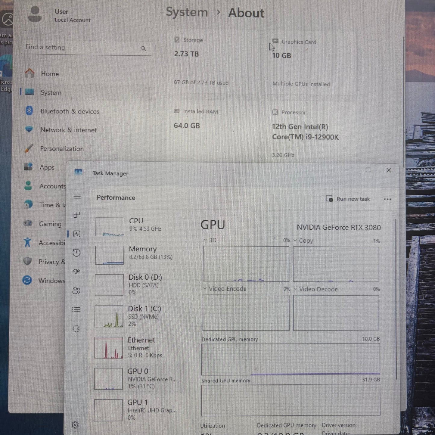Liquid Cooled i9-12900K 64GB RAM 3TB Storage NVIDIA RTX 3080 White RGB Gaming PC