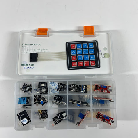 New Elegoo 37 Sensor Kit V 2.0 Arduino Sensor Module Kit
