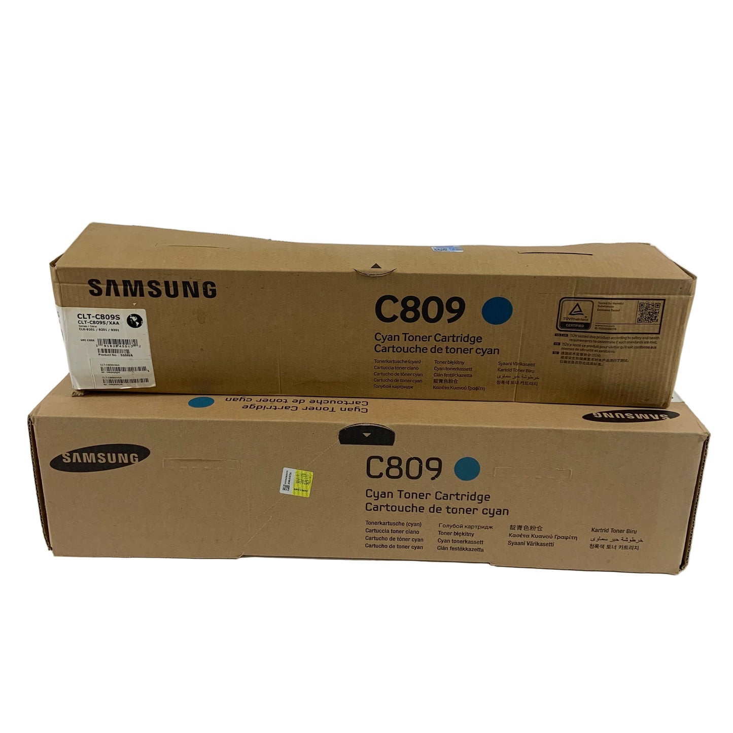 New Set of Samsung CLT-C809S, K809S, Y809S, M809S Toner Cartridges