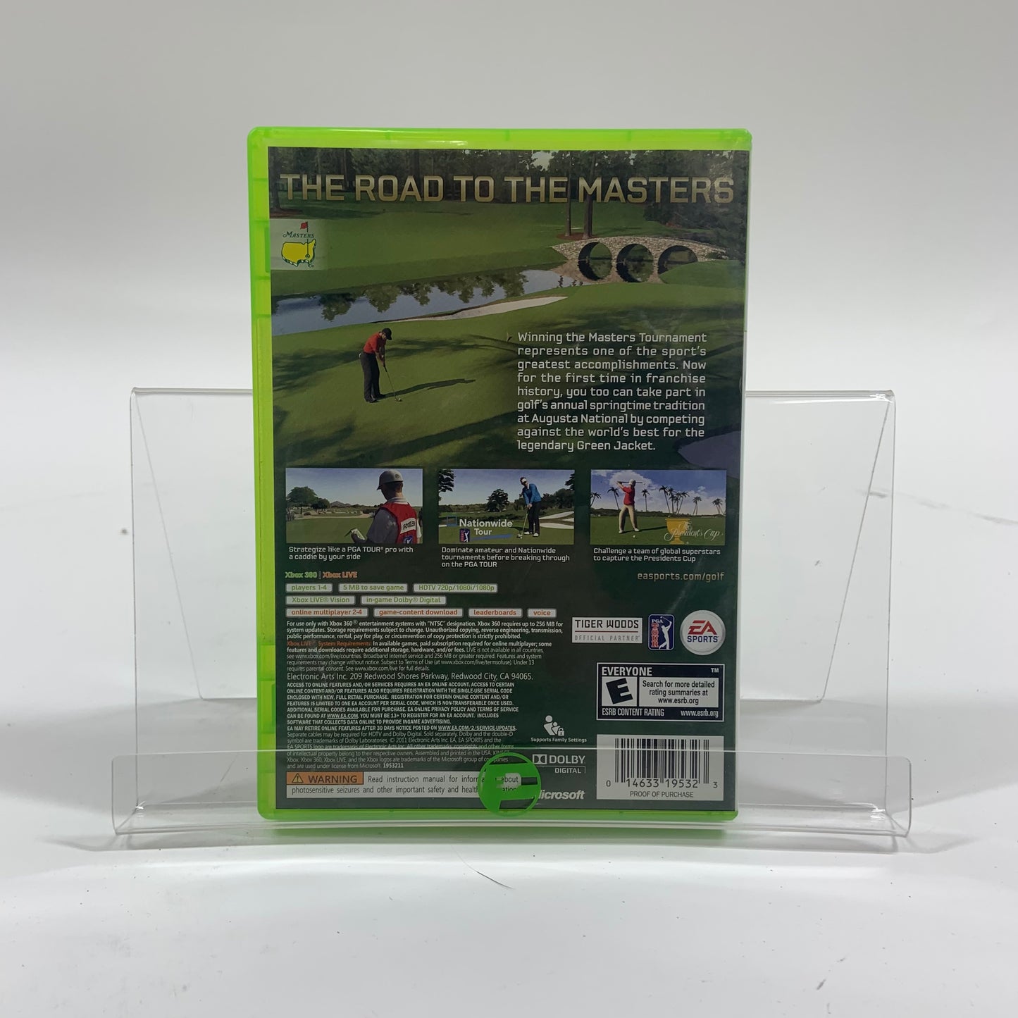 Tiger Woods PGA Tour 12: The Masters  (Microsoft Xbox 360,  2011)