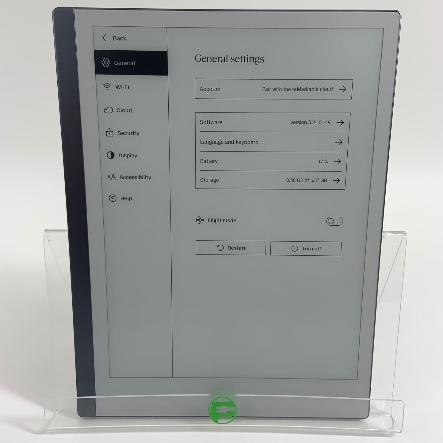 reMarkable 2 Paper Tablet 10.3" 8GB RM110 with Book Folio Case BUNDLE No Pen