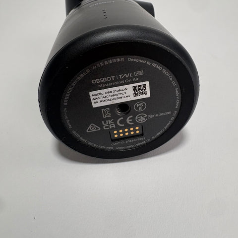 OBSBOT Tail Air 4K 30 fps PTZ AI Tracking Webcam OSB-2108-CW