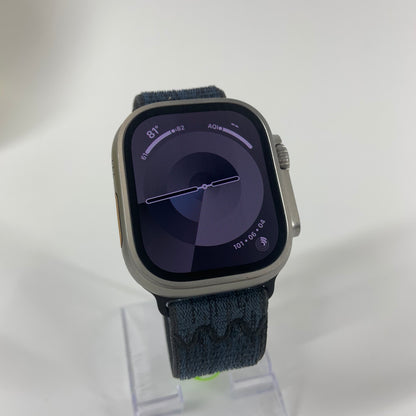 Unlocked Apple Watch Ultra 2 49MM Natural Titanium Blue Sport Loop MX4D3LW/A