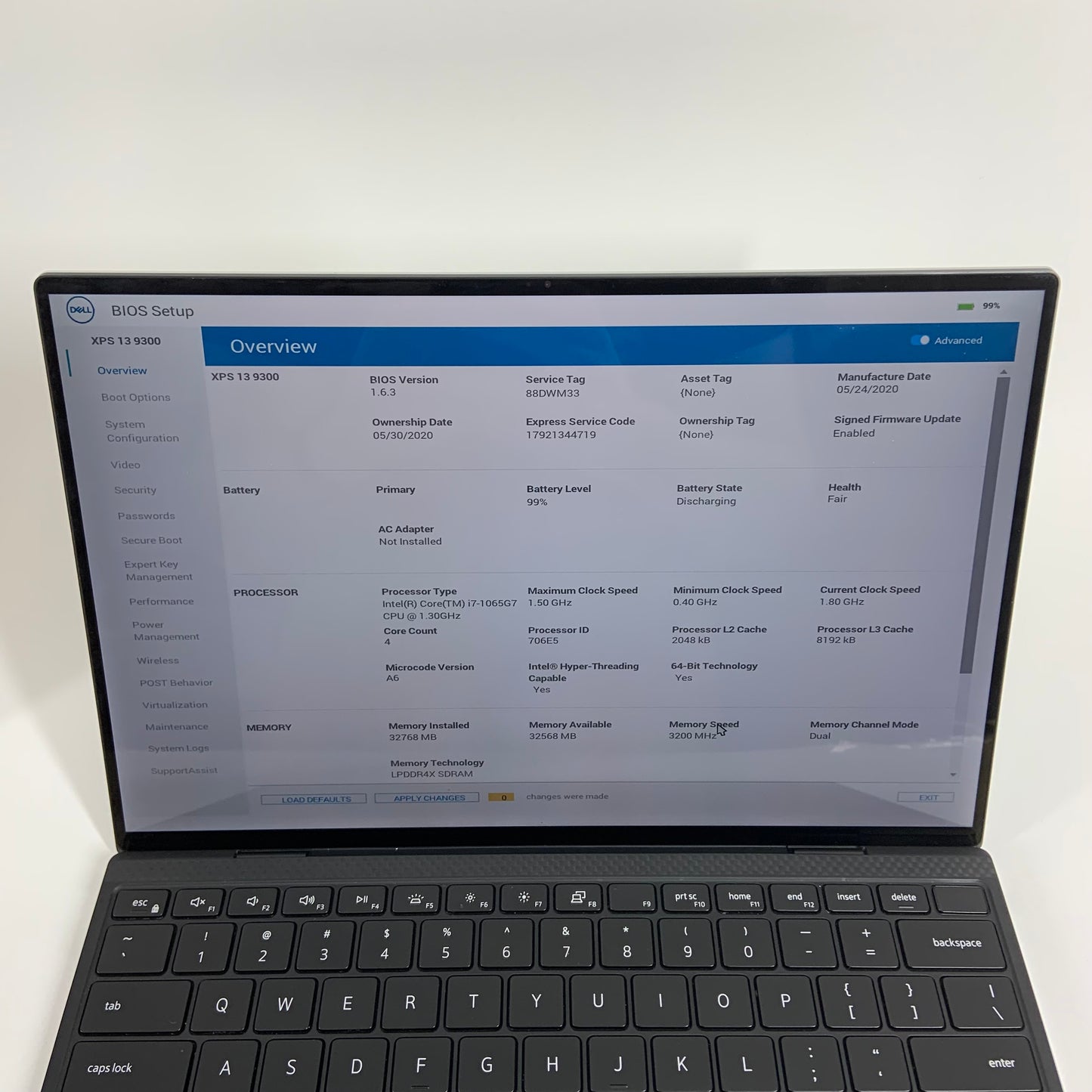 Dell XPS P117G 13.4" i7-1065G7 1.5GHz 32GB RAM 1TB SSD 4K Touchscreen