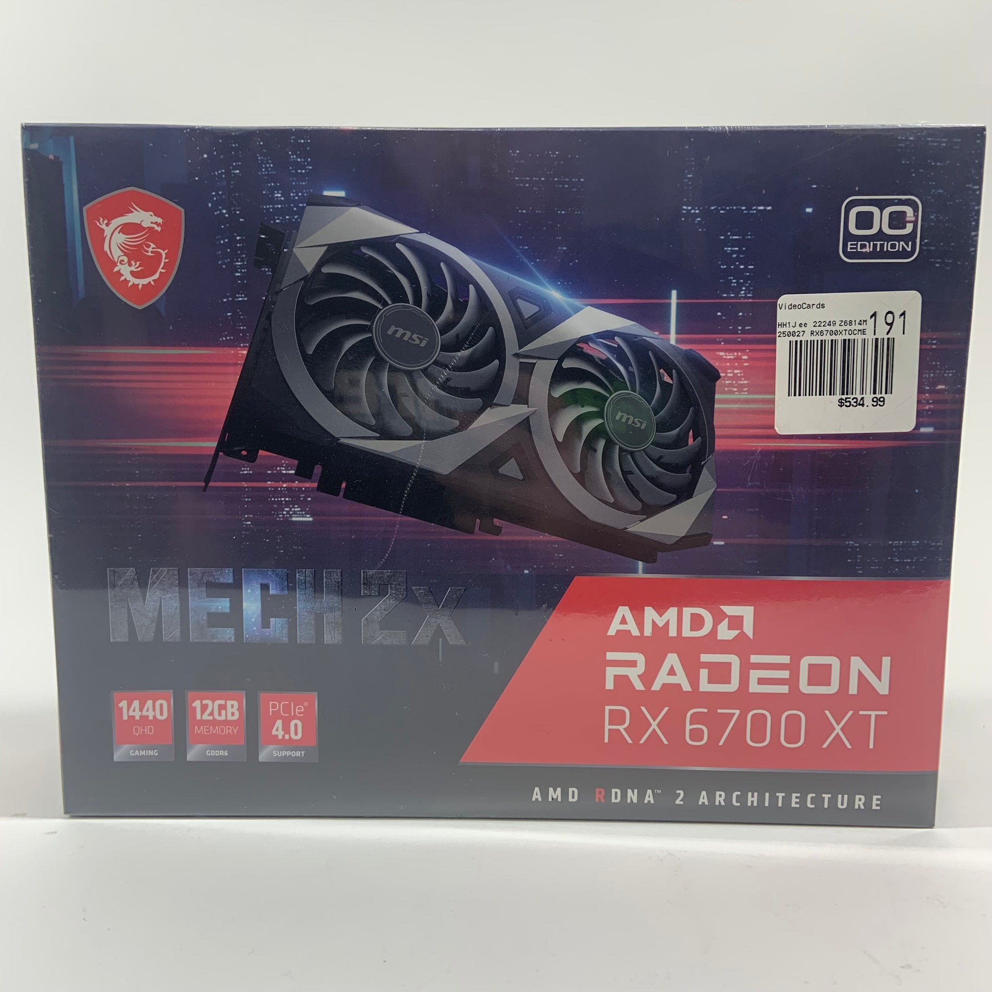 Xt Gaming Rx 6700 Xt Mech 2x New MSI Radeon RX 6700 XT MECH 2X OC
