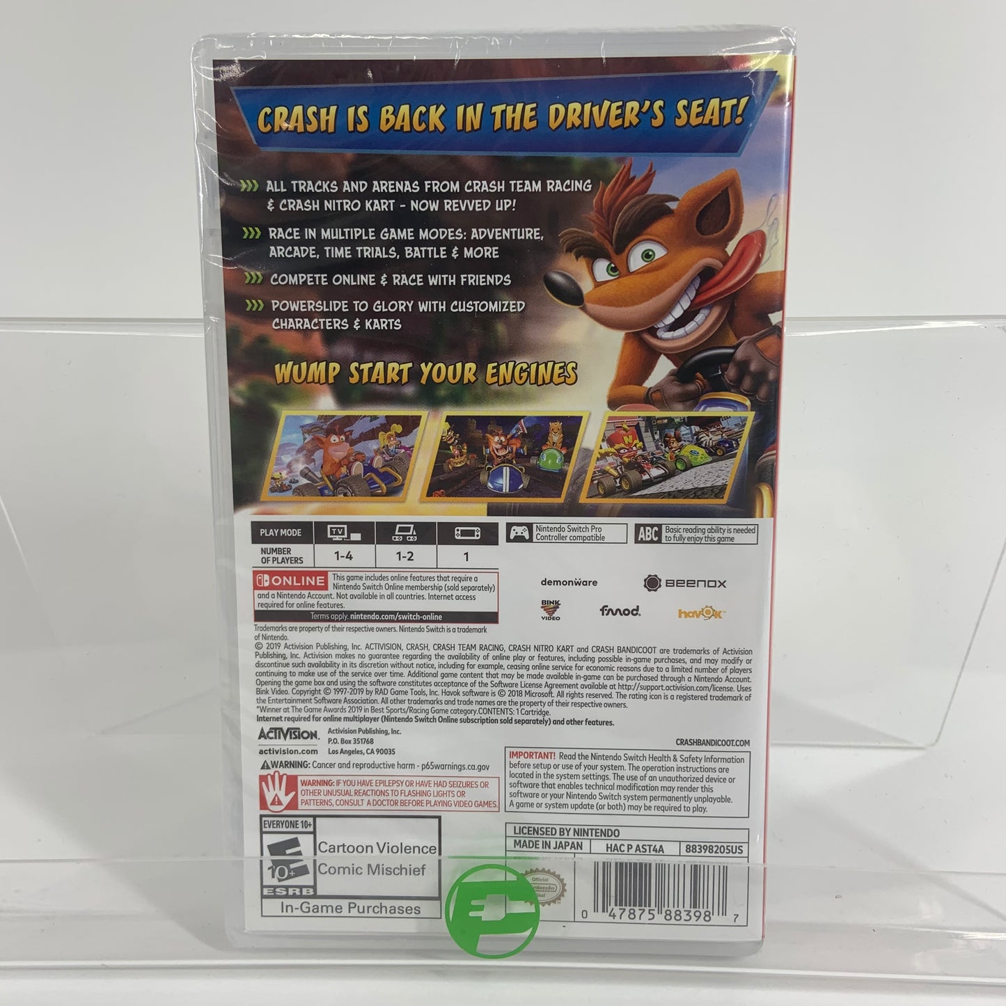 New Crash Team Racing: Nitro Fueled (Nintendo Switch, 2019)