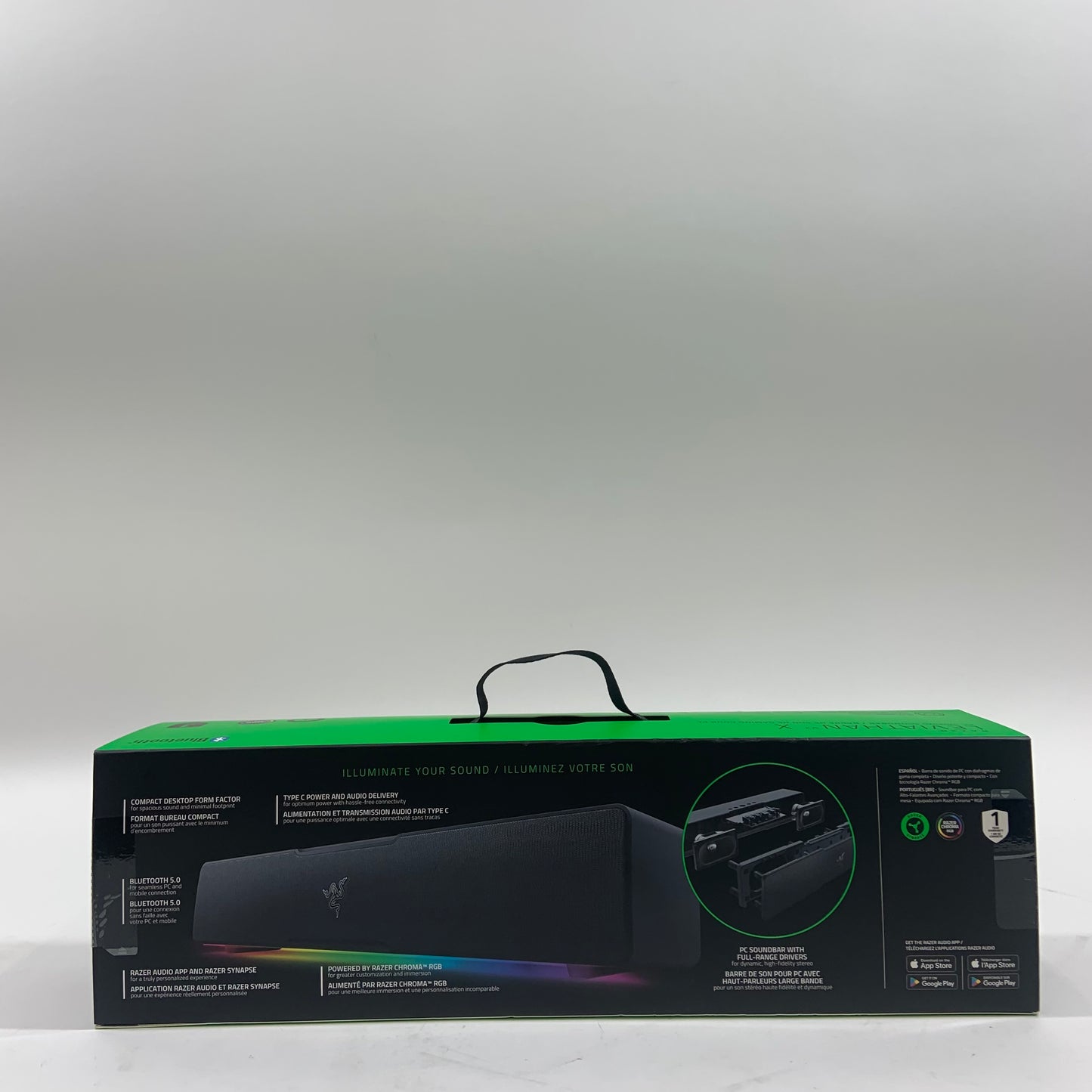 New Razer Leviathan Gaming Soundbar Black V2 X