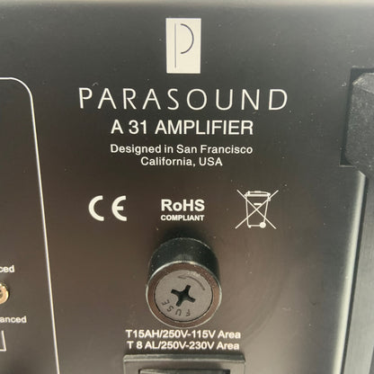 Parasound HALO A31 3-Channel Power Amplifier 250W 8 Ohm XLR RCA FULLY FUNCTIONAL