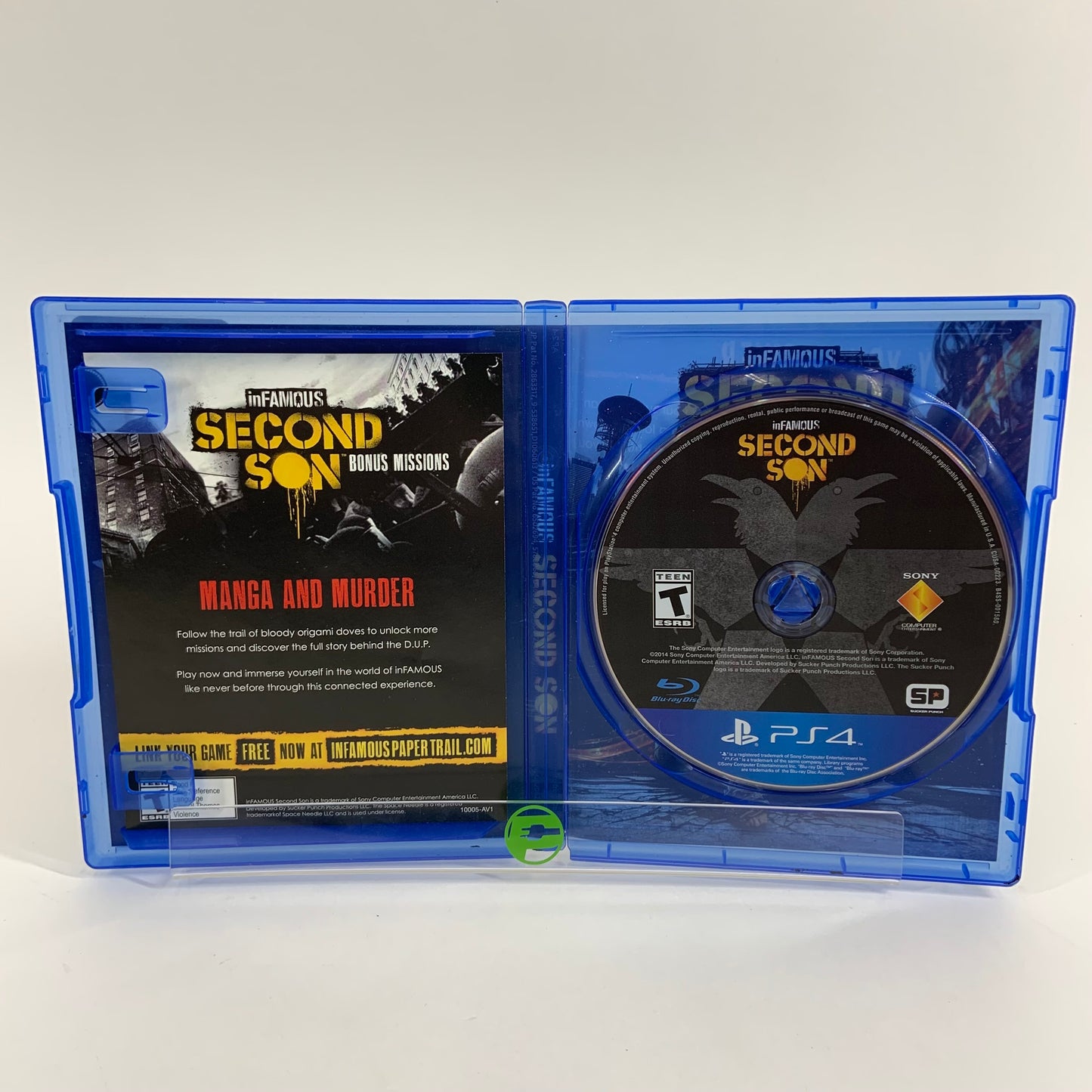 Infamous Second Son (Sony PlayStation 4 PS4, 2014)