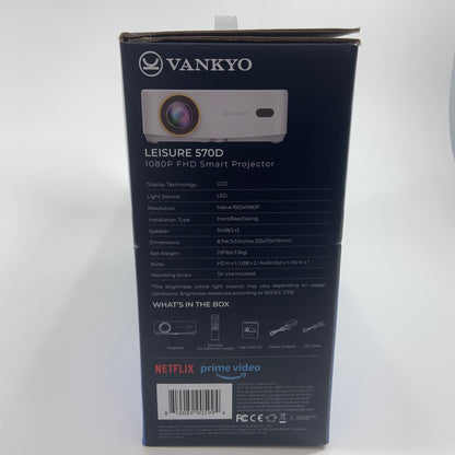 Vankyo Leisure 570D 1920 x 1080 200 Lumens Smart Portable Projector