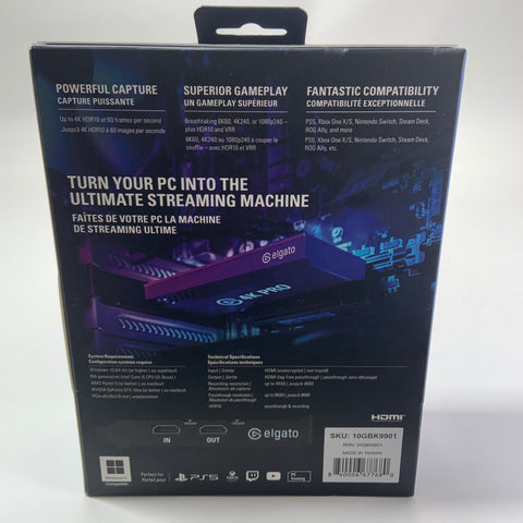 New Elgato 4K PRO Internal Capture Card 20GBK9901