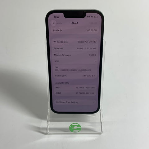 T-Mobile Apple iPhone 13 128GB Green MNGD3LL/A