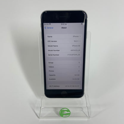 Unlocked Apple iPhone SE 2nd Gen 64GB White MX9A2LL/A