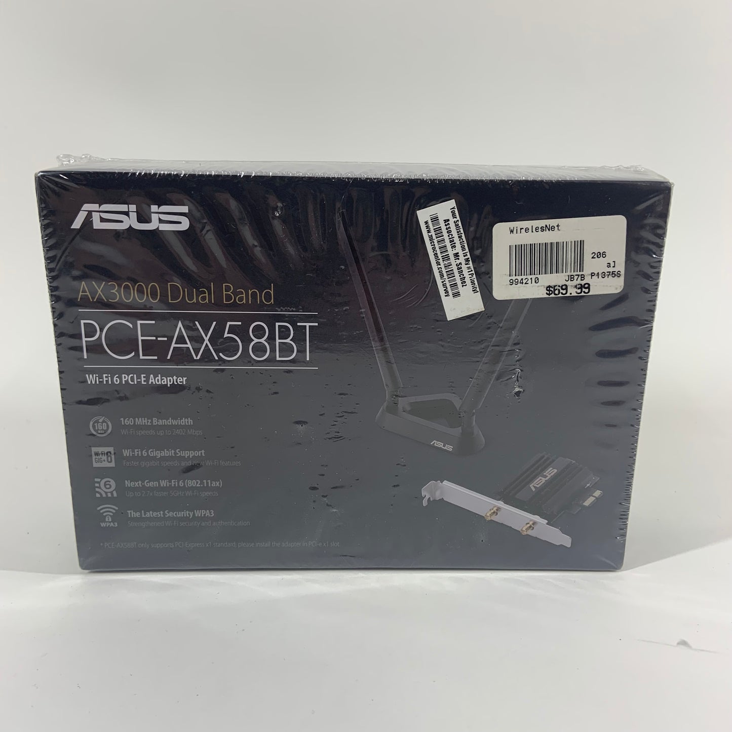 New Asus AX3000 Dual Band Wi-Fi 6 PCI-E Adapter