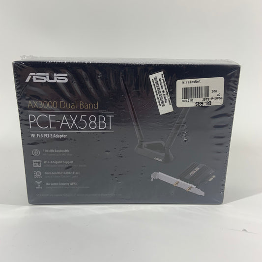New Asus AX3000 Dual Band Wi-Fi 6 PCI-E Adapter