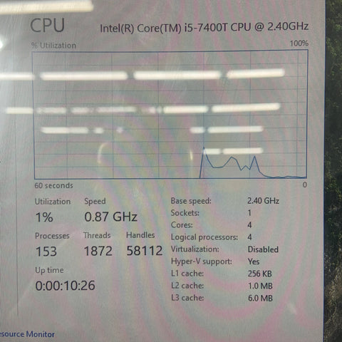 HP 24 All-in-One 24-R014 Core i5-7400T 2.40GHz 12GB RAM 1TB SSD