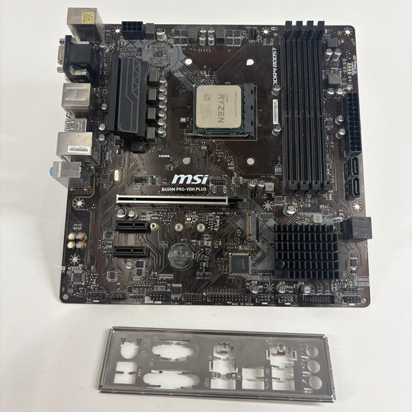 MSi B450M Pro-VDH Plus Motherboard Combo Ryzen 5 3600 XT AM4 mATX AMD DDR4