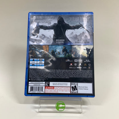 Middle of Earth Shadow of Mordor (Sony PlayStation 4 PS4, 2014)