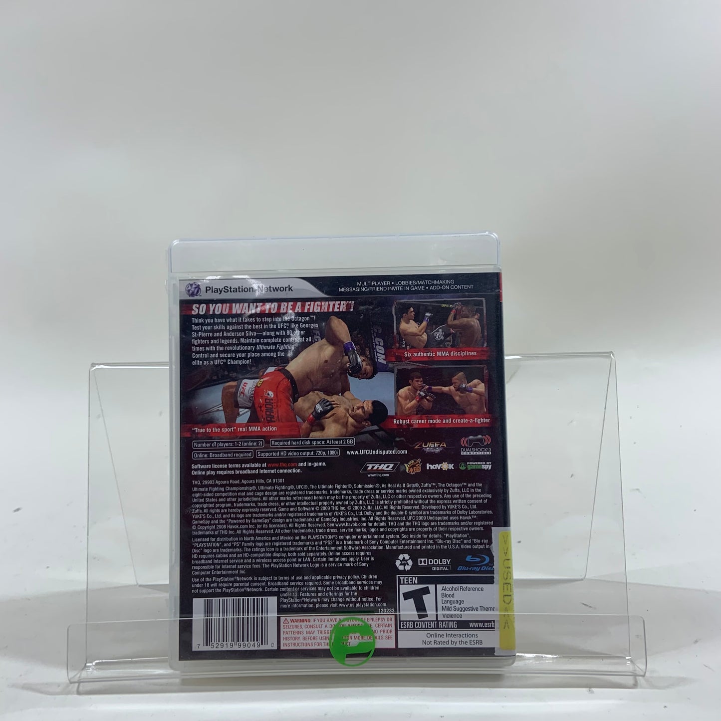 UFC 2009 Undisputed (Sony PlayStation 3 PS3, 2009)