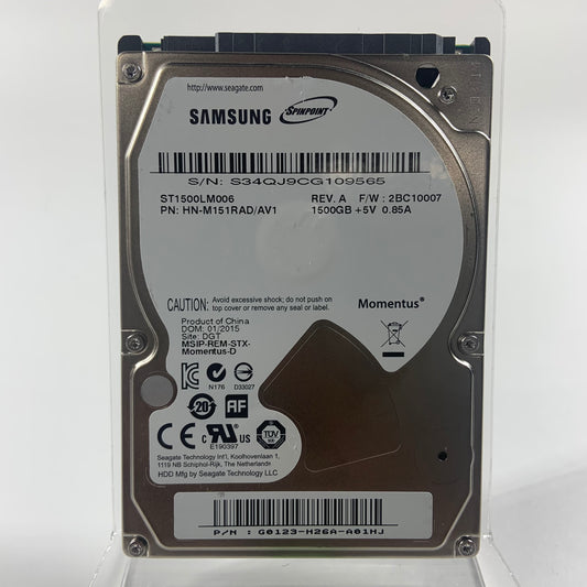 Samsung 2.5" st1500lm006 1.5TB SATA III 6Gbps HDD HN-M151RAD/AV1
